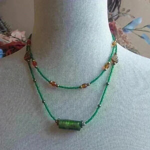 Handmade Woodland necklace